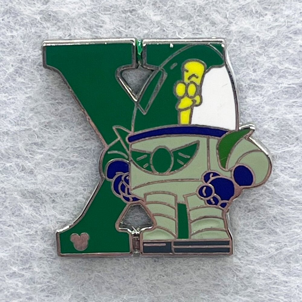 🔮 5/$25 Disney Alphabet X For XR Buzz Lightyear of Star Command Pin‎